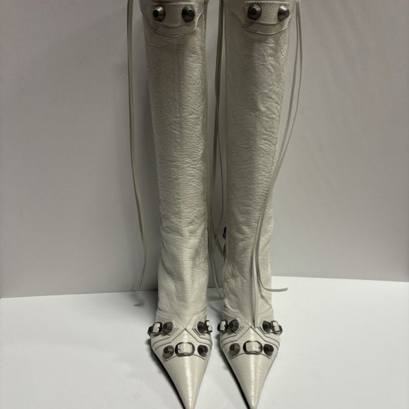 Balenciaga Women’s Cagole H90 Boot Optic White, Size US 10 M, C 40 - Picture 3 of 6